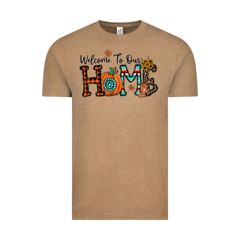 Welcome To Our Home Vintage Tee by CowhideDigitalArt | Teevron