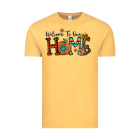 Vintage Mustard welcome to our home Vintage Tee - CowhideDigitalArt