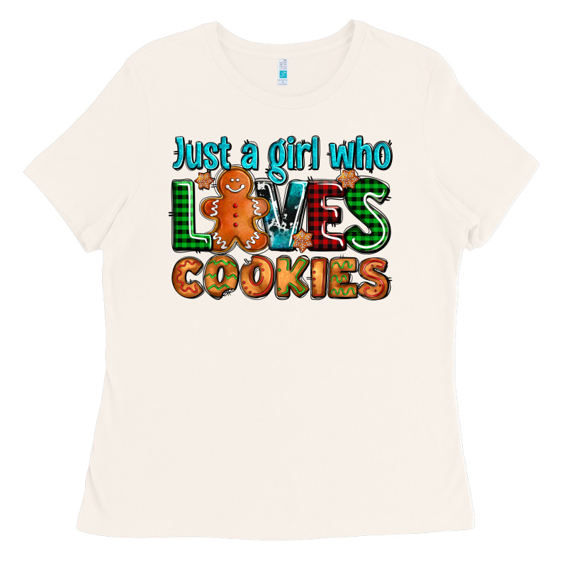 Just A Girl Who Loves Cookies Ladies Tee by AdoDesignShop | Teevron