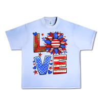 Grape Ice love america sunflower Urban Heavy Tee - HRA Design Shop