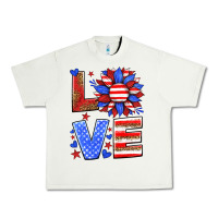 Pistachio love america sunflower Urban Heavy Tee - HRA Design Shop