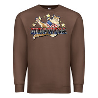 Chestnut meowica cat Premium Sweatshirt - NancyCooperArtShop