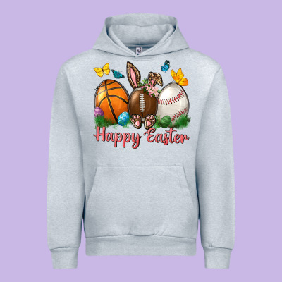 Happy Easter Sports With Butterfly Urban Hoodie Designed By Nancycooperartshop