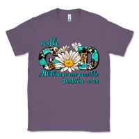 Lavender with god all things are possible daisy Classic Tee - AdoDesignShop