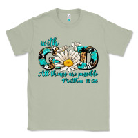 Matcha with god all things are possible daisy Classic Tee - AdoDesignShop