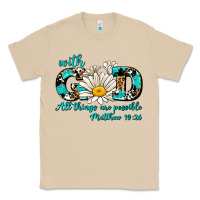 Mushroom with god all things are possible daisy Classic Tee - AdoDesignShop