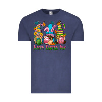 Vintage Denim Happy Easter Day gnomies Vintage Tee - Neo Western