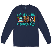 Navy i do it for the aha moments Long Sleeve Tee - BundleAndBundleShop
