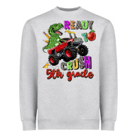 Heather Grey ready to crush 5th grade Heavyweight Sweatshirt - Zillion Design Studio