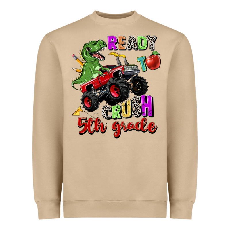 Ready To Crush 5th Grade Heavyweight Sweatshirt by Zillion Design Studio | Teevron