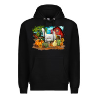 Black Fall Chicken Premium Hoodie - LillyAllenDesigns