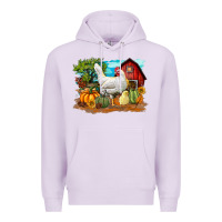 Lilac Fall Chicken Premium Hoodie - LillyAllenDesigns