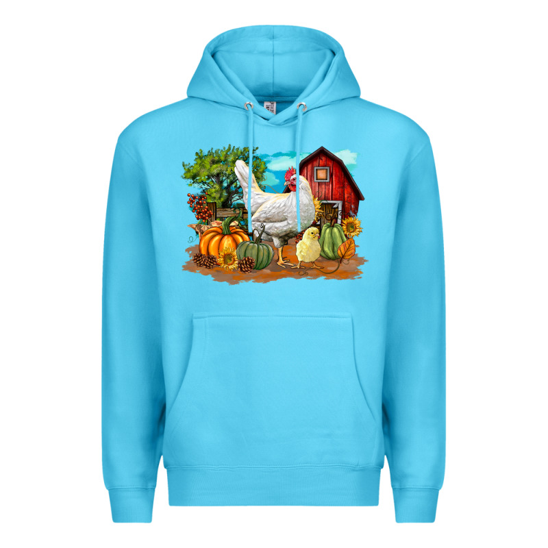 Fall Chicken Premium Hoodie by LillyAllenDesigns | Teevron