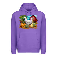 Purple Fall Chicken Premium Hoodie - LillyAllenDesigns