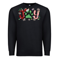 Black joy with dog paw Premium Sweatshirt - MaliasSmallBusiness