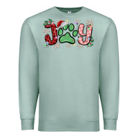 Seafoam joy with dog paw Premium Sweatshirt - MaliasSmallBusiness