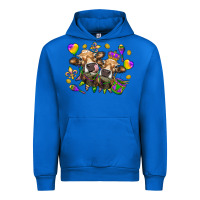 Cobalt Mardi Gras heifers Urban Hoodie - NancyCooperArtShop