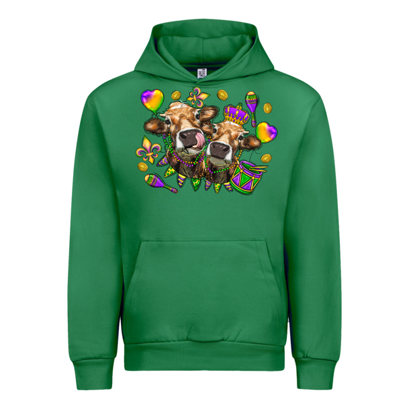 Mardi Gras Heifers Urban Hoodie by NancyCooperArtShop | Teevron