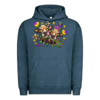 Pigment Midnight Navy Mardi Gras heifers Urban Hoodie - NancyCooperArtShop