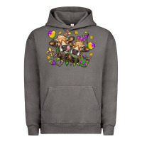 Pigment Tornado Mardi Gras heifers Urban Hoodie - NancyCooperArtShop