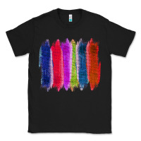 Black Colored Jute Brush Strokes Classic Tee - Bettercallsaul
