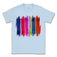 Dusty Blue Colored Jute Brush Strokes Classic Tee - Bettercallsaul