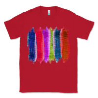 Red Colored Jute Brush Strokes Classic Tee - Bettercallsaul