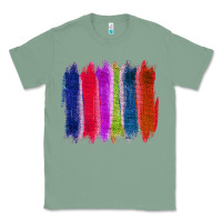 Colored Jute Brush Strokes Classic Tee | Teevron