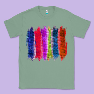 Colored Jute Brush Strokes Classic Tee Designed By Bettercallsaul
