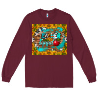 Burgundy teacher squad tumbler Long Sleeve Tee - BundleAndBundleShop