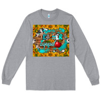 Heather Grey teacher squad tumbler Long Sleeve Tee - BundleAndBundleShop