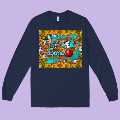Teacher Squad Tumbler Long Sleeve Tee Designed By Bundleandbundleshop