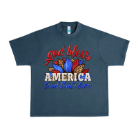 Midnight Navy god bless america land that i love Urban Heavy Tee - HRA Design Shop