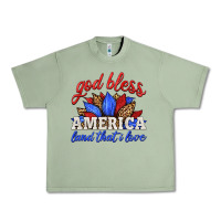 Oil Green god bless america land that i love Urban Heavy Tee - HRA Design Shop
