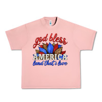 Salmon god bless america land that i love Urban Heavy Tee - HRA Design Shop