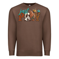 Chestnut just pray Premium Sweatshirt - NancyCooperArtShop