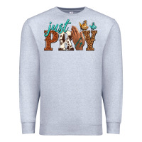 Heather Grey just pray Premium Sweatshirt - NancyCooperArtShop