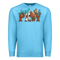 Ocean Blue just pray Premium Sweatshirt - NancyCooperArtShop