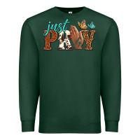Sports Green just pray Premium Sweatshirt - NancyCooperArtShop
