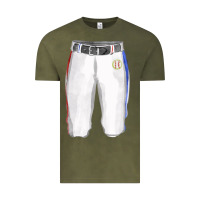 Vintage Olive softball uniform short pant fa element Vintage Tee - FaDigitalArtStudio