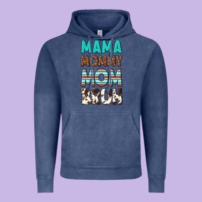 Mama Mommy Mom Bruh Vintage Hoodie Designed By Texasbilliewilder