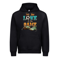 Black For the love of the game Soccer Urban Hoodie - NancyCooperArtShop
