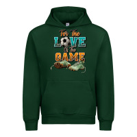 Forest Green For the love of the game Soccer Urban Hoodie - NancyCooperArtShop