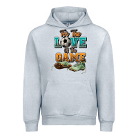 Heather Grey For the love of the game Soccer Urban Hoodie - NancyCooperArtShop