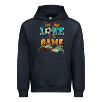 Navy For the love of the game Soccer Urban Hoodie - NancyCooperArtShop