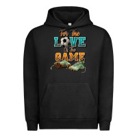 Pigment Black For the love of the game Soccer Urban Hoodie - NancyCooperArtShop