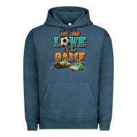 Pigment Midnight Navy For the love of the game Soccer Urban Hoodie - NancyCooperArtShop