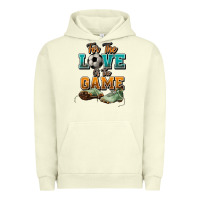 Pigment Pistachio For the love of the game Soccer Urban Hoodie - NancyCooperArtShop