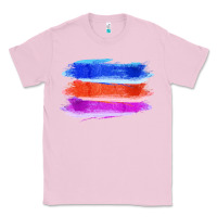 Bubblegum Pink Blue Orange Purple Colored Triple Brush Strokes Classic Tee - Bettercallsaul