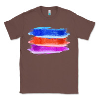Chestnut Blue Orange Purple Colored Triple Brush Strokes Classic Tee - Bettercallsaul